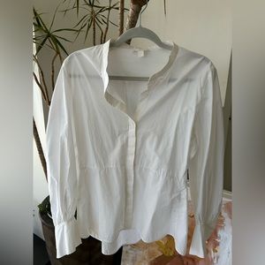 COS white balloon sleeve blouse. Brand New! Never worn.